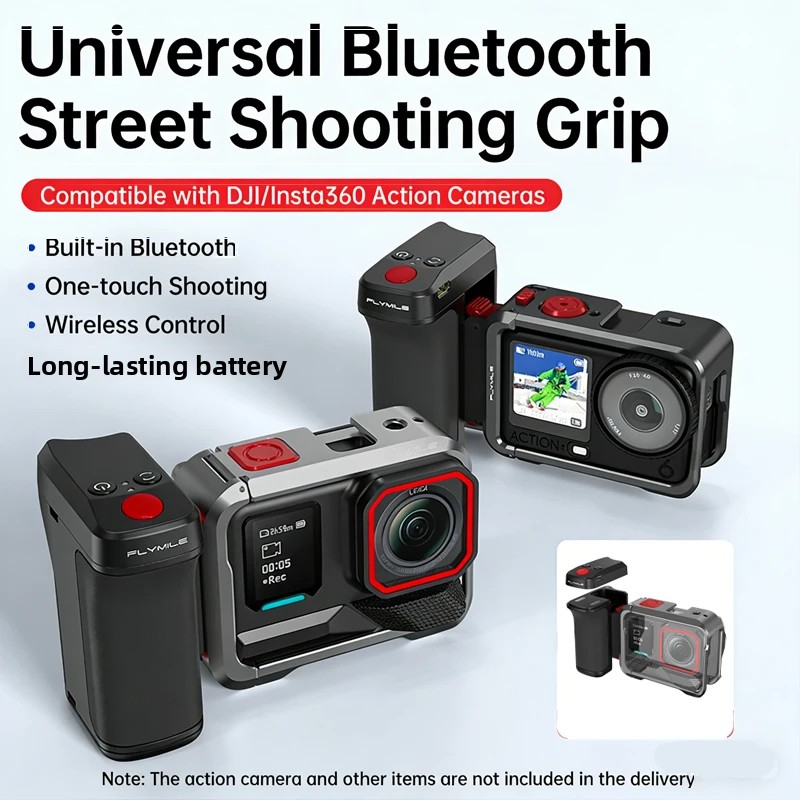 Photography Grip Insta360 X5 - 블루투스 컨트롤 스트리트 그립 홀더 (DJI