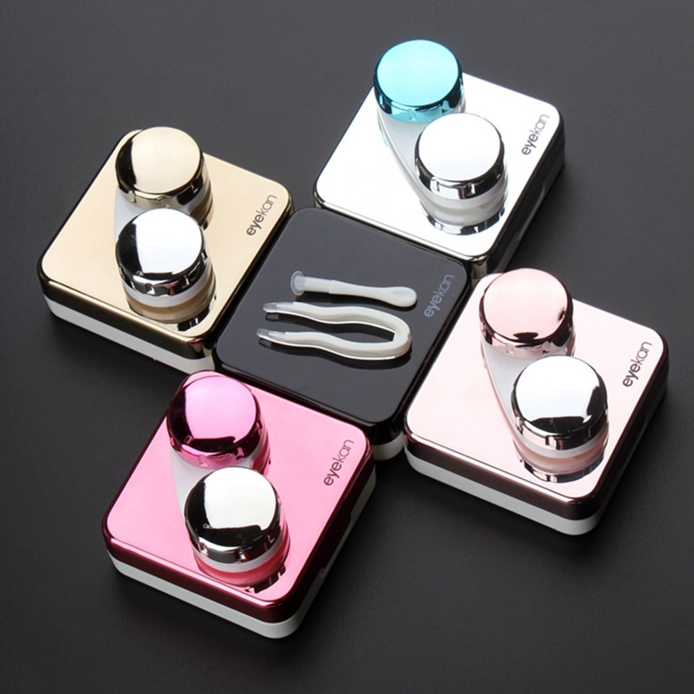 Lens Case Pouch - 여행용 휴대용 사각 콘택트 렌즈 케이스,