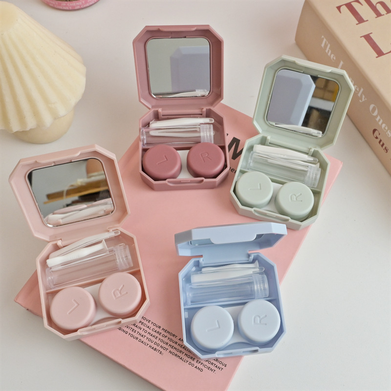 Lens Case Pouch - 클리너 와셔가 포함된 1pc 콘택트 렌즈