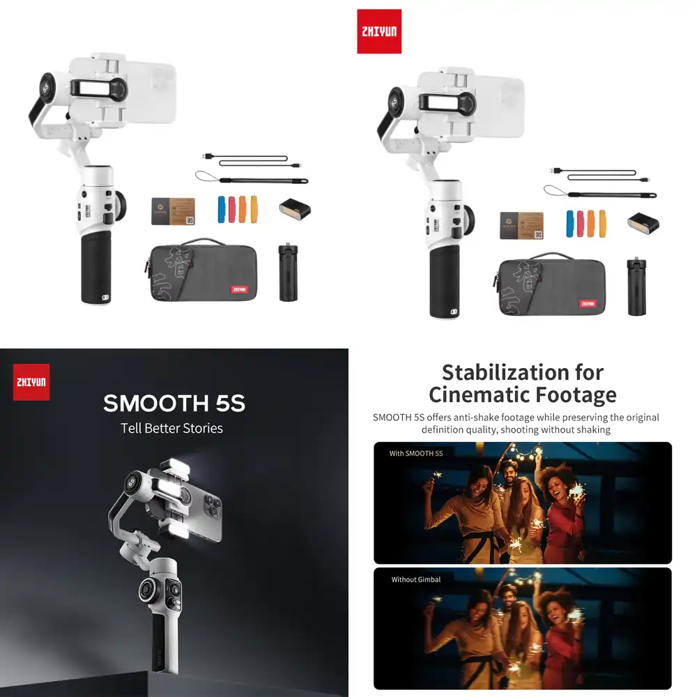 지윤 스무스 5S 콤보 3축 스마트폰 핸드헬드 짐벌 스 - Handheld Stabilizer Gimbal 리뷰 및 가격