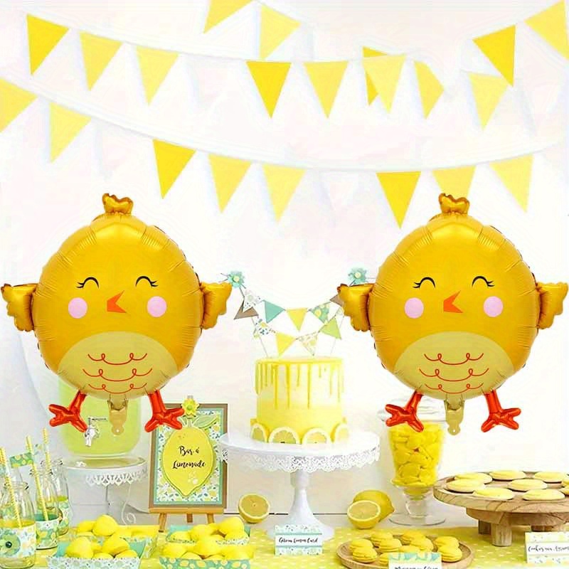 2pcs 22인치 노란색 해피 병아리 모양의 풍선 생일 - Photography Yellow 리뷰 및 가격