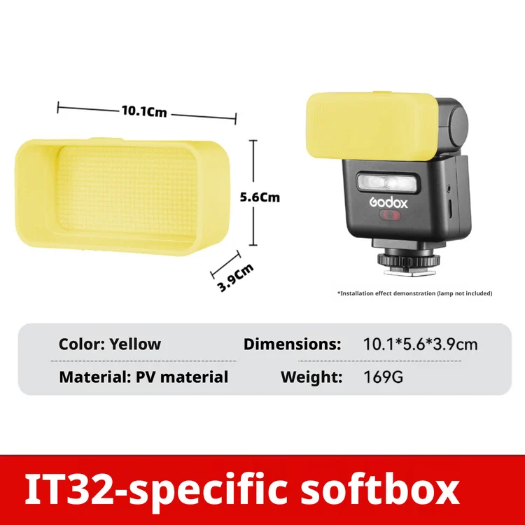 Godox iT32 미니 플래시용 3색 플래시 디퓨저  - Photography Yellow 리뷰 및 가격