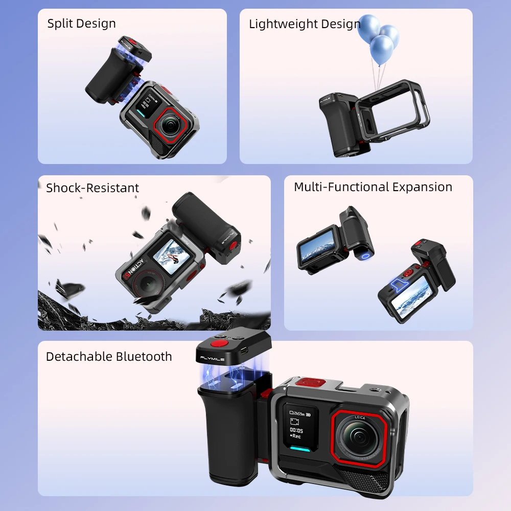 블루투스 컨트롤 스트리트 그립 홀더 (DJI Actio - Photography Grip Insta360 X5 리뷰 및 가격