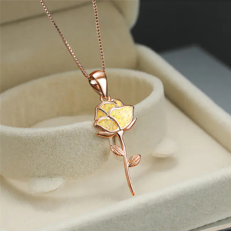 Huitan 노란색 장미 꽃 디자인 로즈 골드 컬러 펜 - Photography Yellow 리뷰 및 가격