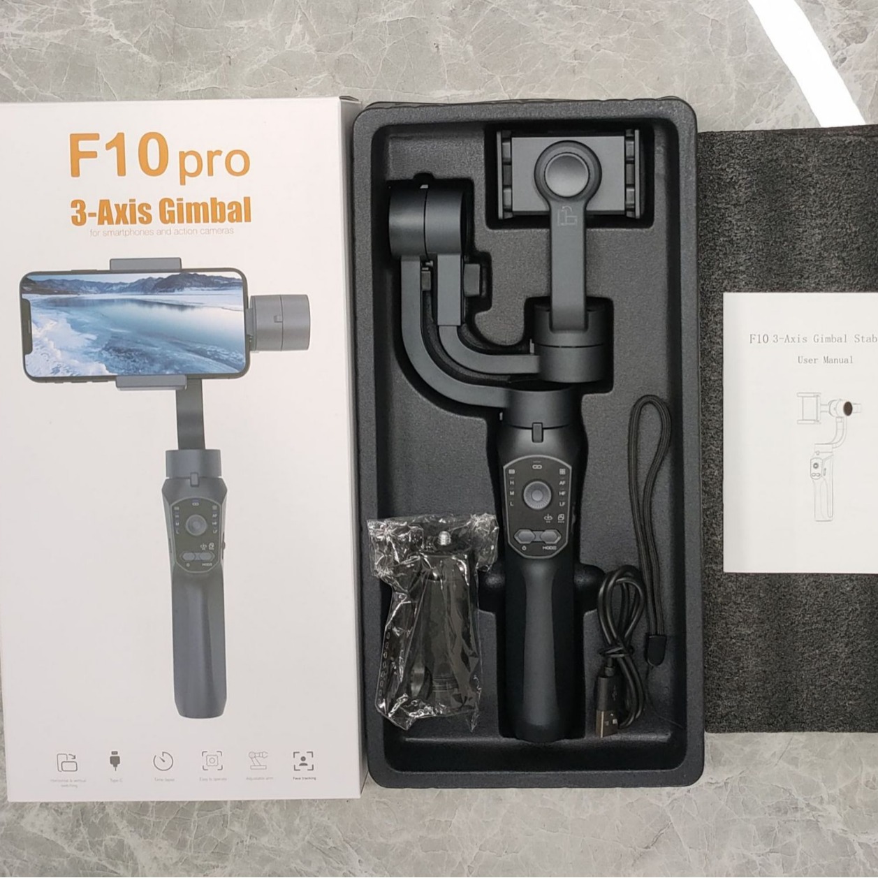 F10 PRO 휴대용 핸드폰 3축 짐벌 스테빌라이저 흔 - Handheld Stabilizer Gimbal 리뷰 및 가격