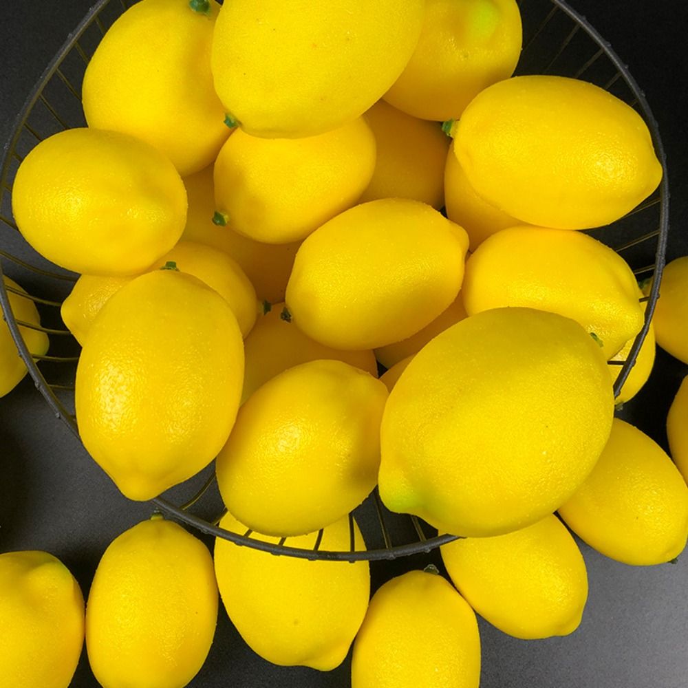 사진 소품 시뮬레이션 인공 레몬 현실적인 노란색 가짜  - Photography Yellow 리뷰 및 가격