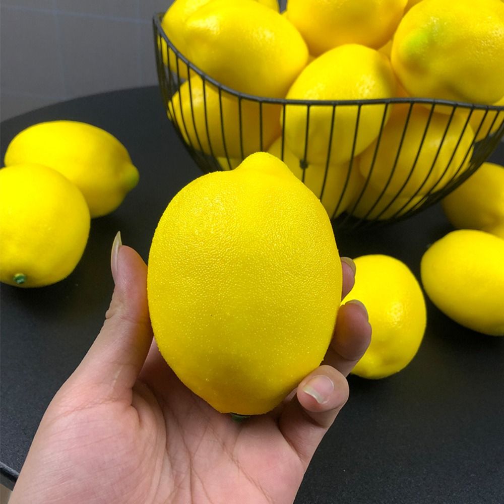 사진 소품 시뮬레이션 인공 레몬 현실적인 노란색 가짜  - Photography Yellow 리뷰 및 가격