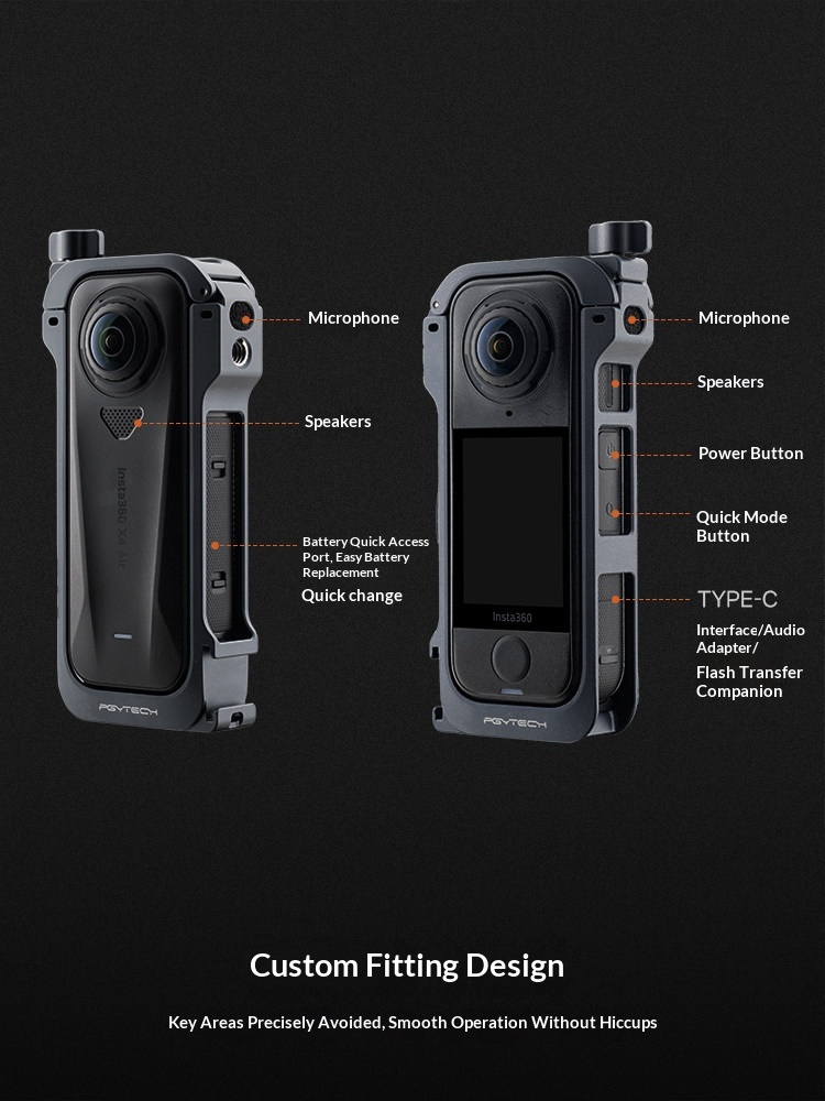 PGYTECH Insta360 X4용 카메라 케이지,  - Insta360 Camera X4 리뷰 및 가격