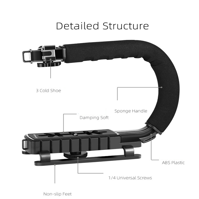 범용 카메라 스태빌라이저, U자형 DV 핸드헬드 C 프 - Handheld Stabilizer Gimbal 리뷰 및 가격