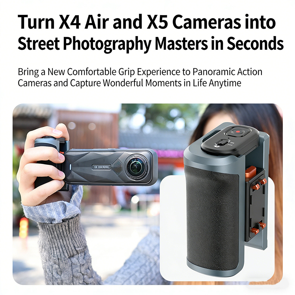 VRIG GA-08SE 스트리트 포토그래피 그립 (인스 - Photography Grip Insta360 X5 리뷰 및 가격