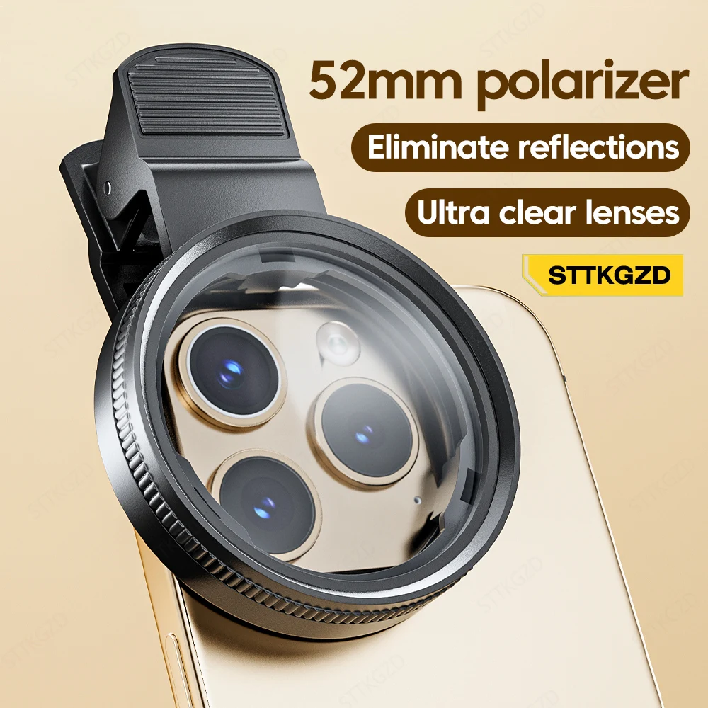 새로운 52mm CPL 휴대폰 렌즈 필터 렌즈 클립 카 - Photography Zooming 리뷰 및 가격
