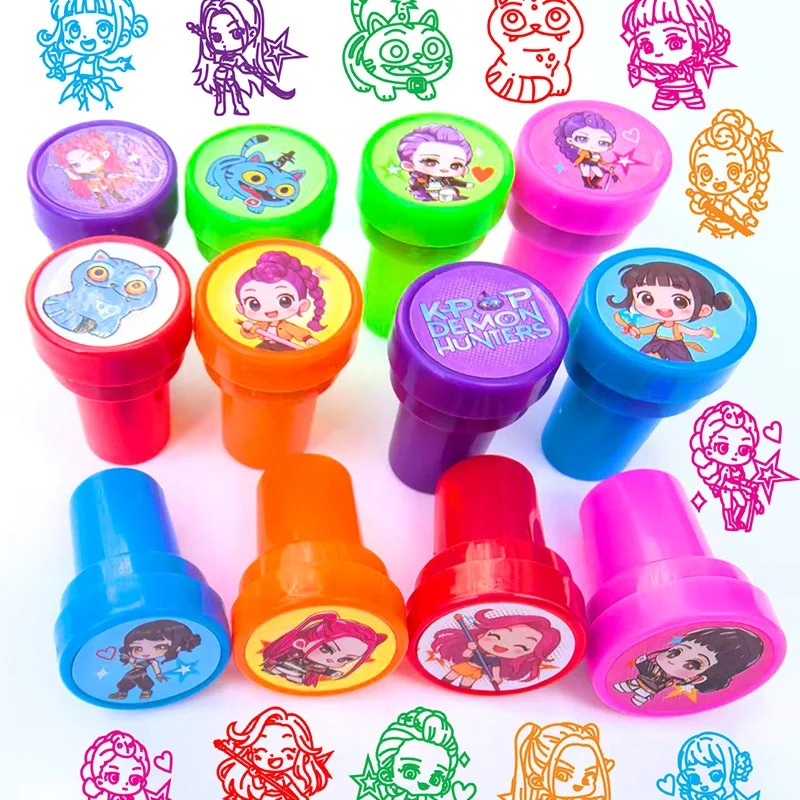 12PCS 헌터 걸 그룹 애니메이션 키즈 스탬프 세트  - Photography Kit 리뷰 및 가격